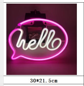 ✨ Dreamy Neon Figure Night Light – LED Wall Decor Lamp for Bedroom, Living Room, or Party ✨