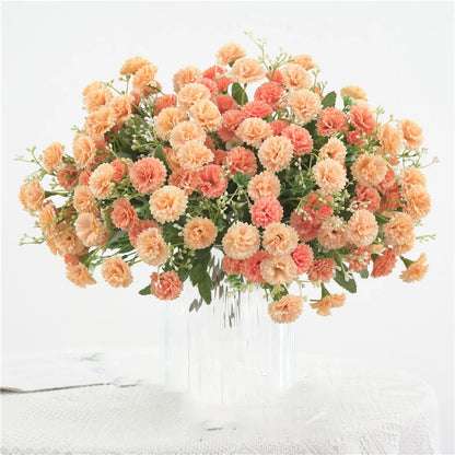 Best Artificial Orange Hydrangea Flower – Silk Wedding Bouquet & Outdoor Decoration for Bridal Shower, DIY Crafts, and Home Decor