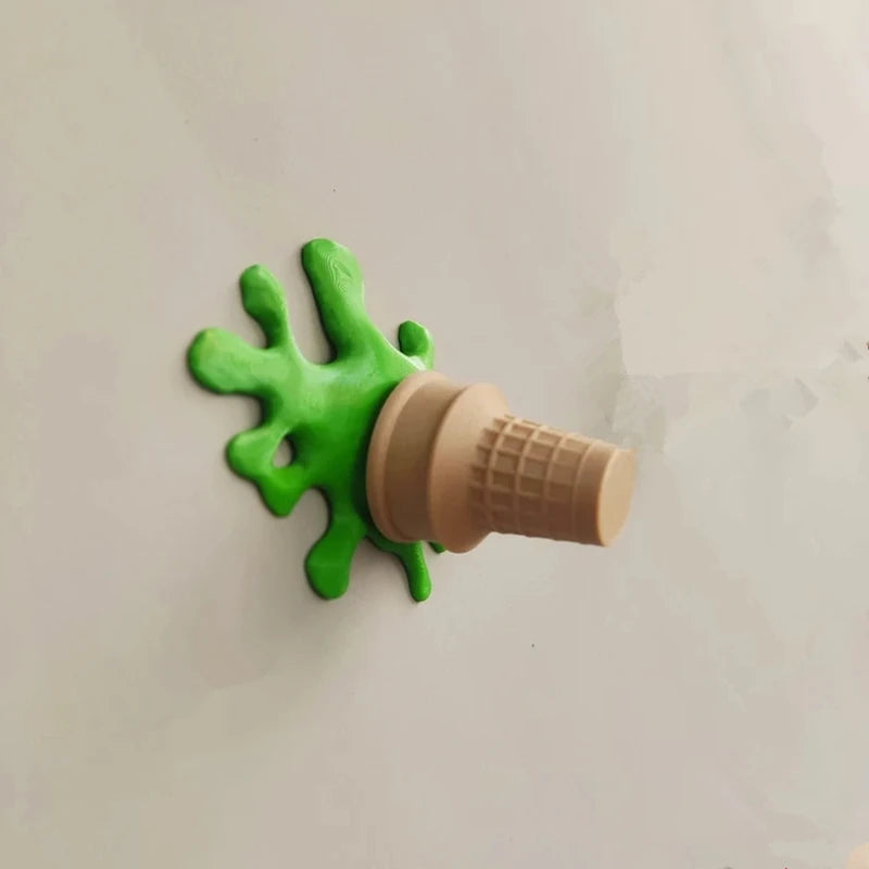Dripping Ice Cream Wall Art – Whimsical Decor for Home or Office