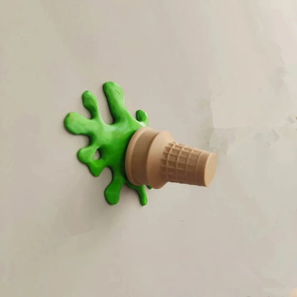 Dripping Ice Cream Wall Art – Whimsical Decor for Home or Office