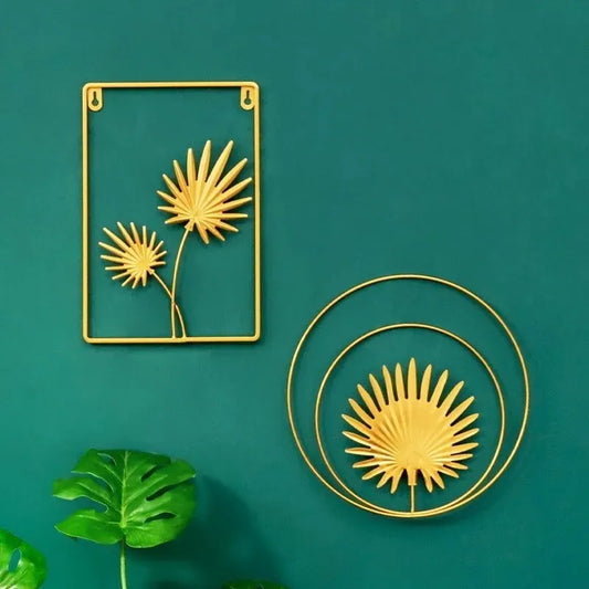 Wrought Iron Wall Hanging – Modern Home Decor for Living Room, Bedroom, and Background Walls