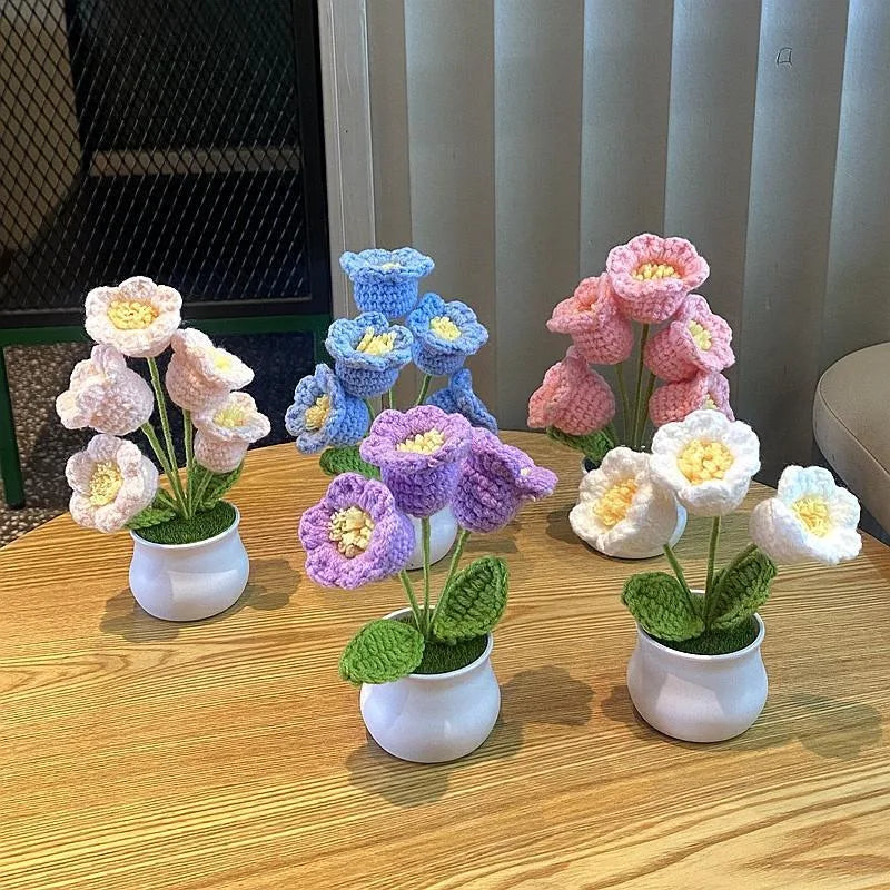 🌹 Mini Artificial Potted Rose Plant – Realistic Flower Bonsai in Decorative Vase for Home & Event Décor 🌹