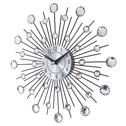 33cm Round Wall Clocks Quartz Movement Hanging Wall Decoration Clock Battery Powered Artistic Background Housewear Furnishings