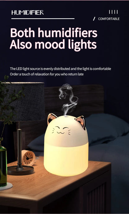 Cute Pet Mini USB Humidifier – Heavy Mist Spray for Office, Bedroom, or Home Use