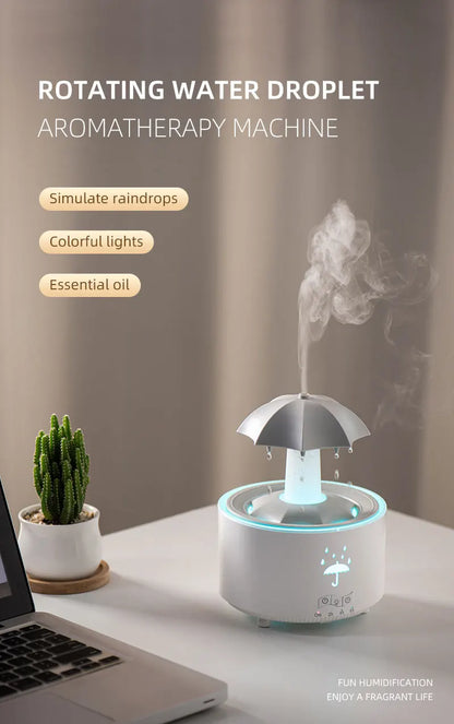 Aierwill V88 Cloud Rain Humidifier & Aroma Diffuser