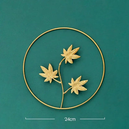 Wrought Iron Wall Hanging – Modern Home Decor for Living Room, Bedroom, and Background Walls