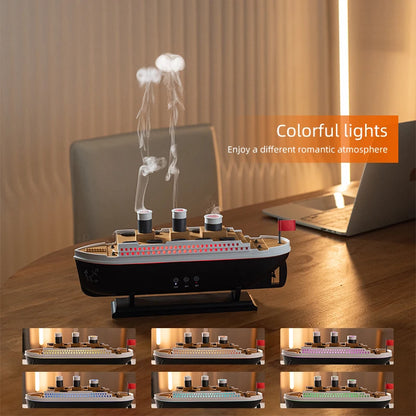 Retro Boat Air Humidifier & Ultrasonic Aromatherapy Diffuser