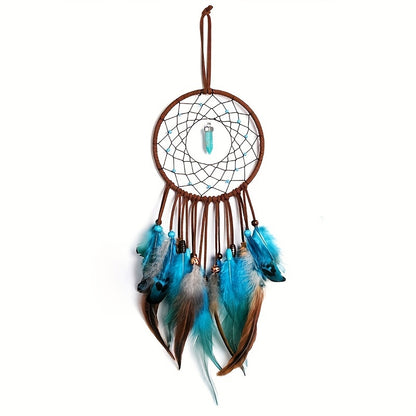 Handcrafted Bohemian LED Dream Catcher – Feather Night Light & Peaceful Wall Decor for Home or Office